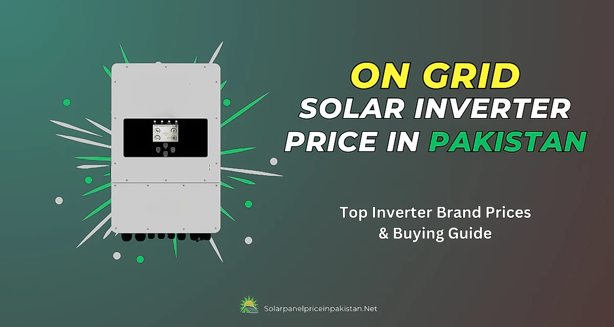 On grid solar inverter price in Pakistan